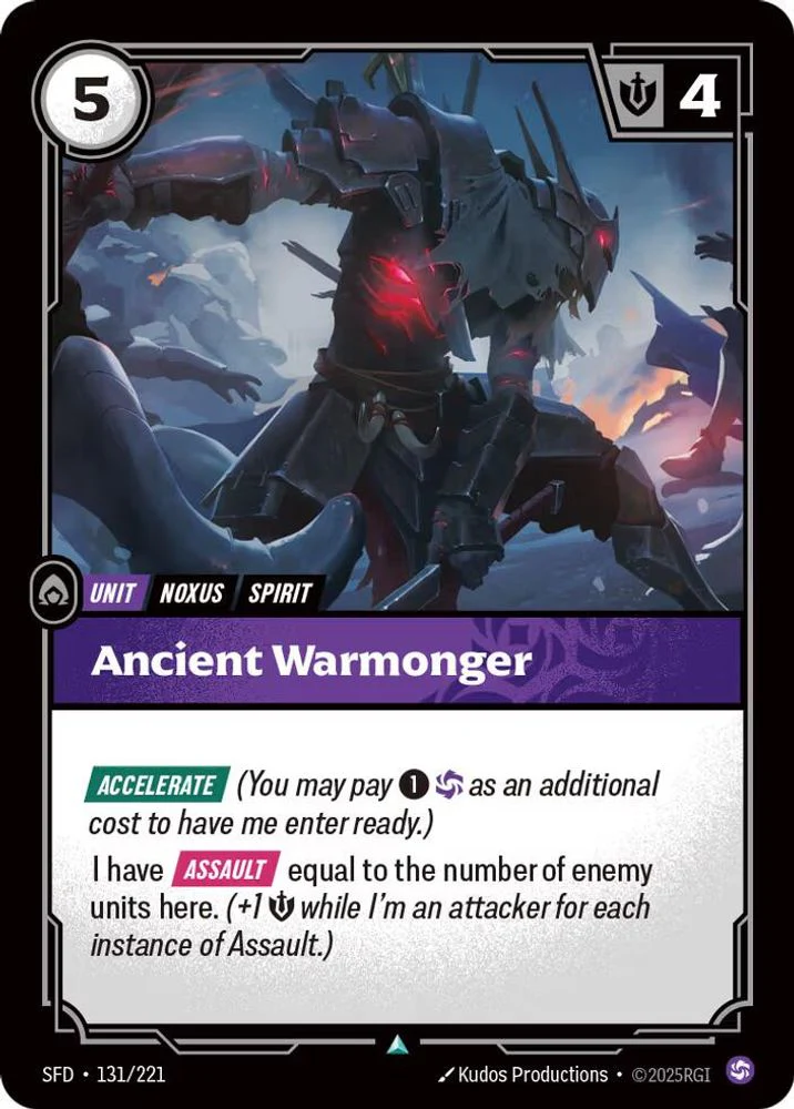 Ancient Warmonger - 131/221 - Uncommon