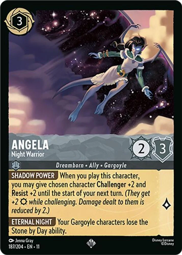 Angela (Night Warrior) - 187/204 - Super Rare