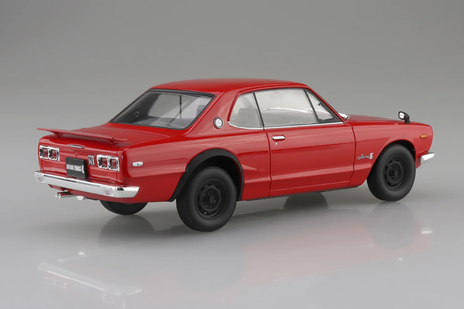 Aoshima - Snap Car - 1970 Nissan KPGC10 Skyline HT 2000GT-R (Red) 1/24 - Image 3
