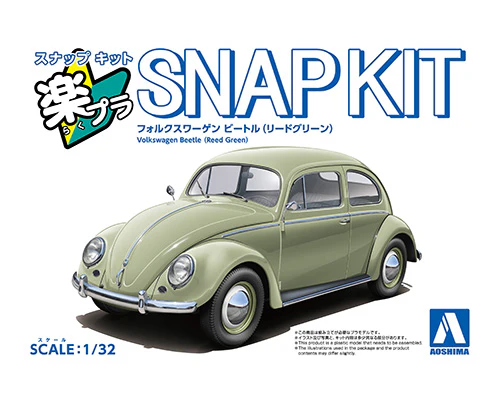 Aoshima - Snap-Kit - Volkswagen Beetle (Reed Green) 1/32 [068021]