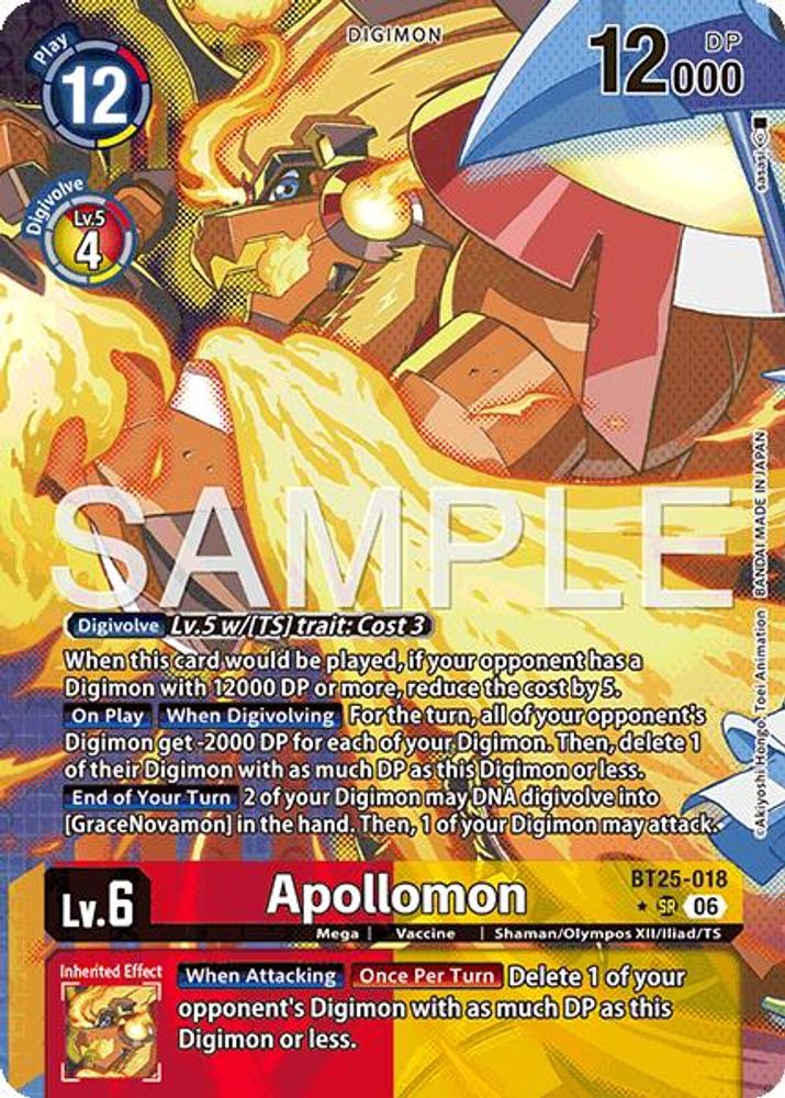 Apollomon (Alternate Art) - BT25-018 - Super Rare
