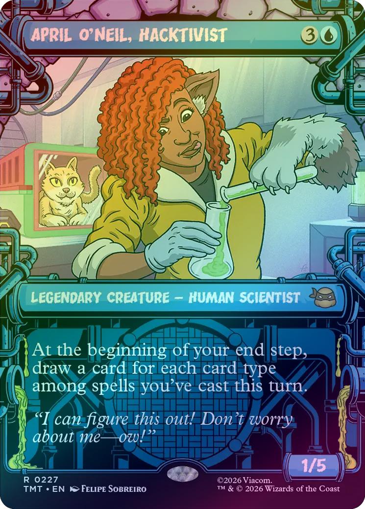 April O'Neil, Hacktivist - Sewer Frame (Foil) (TMT)