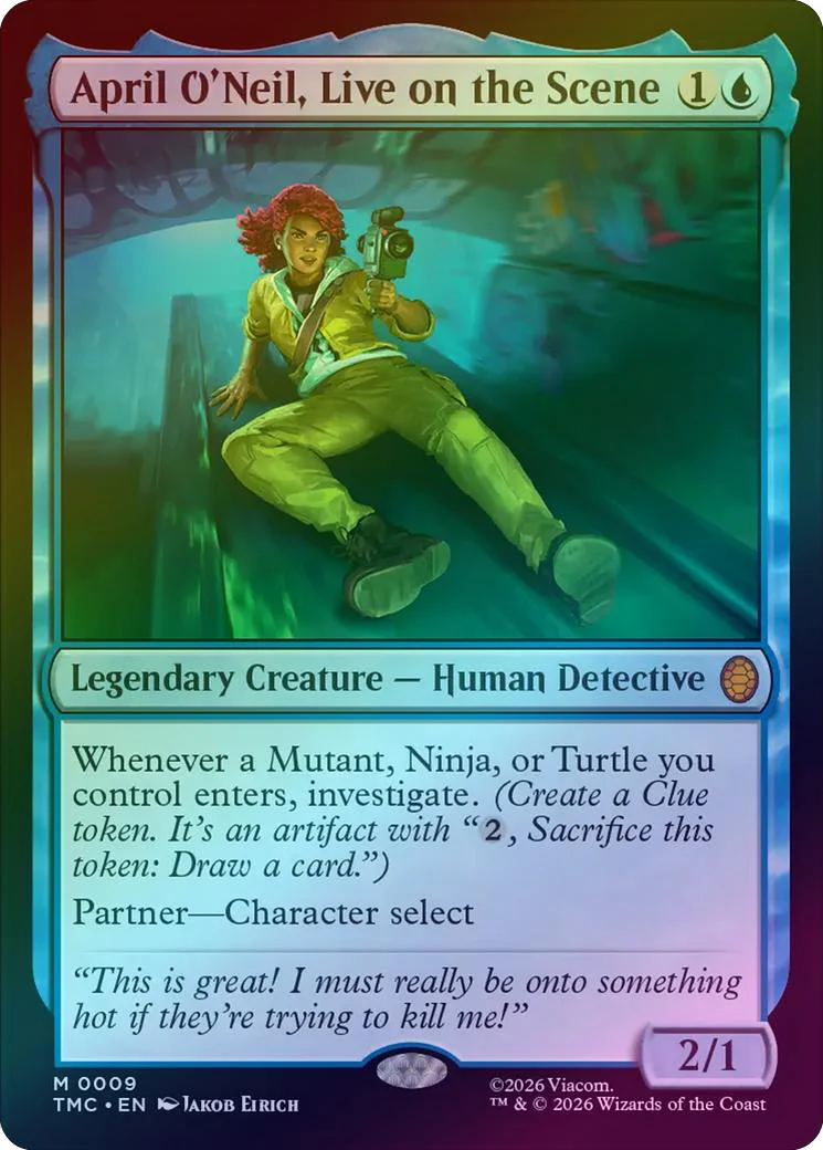 April O'Neil, Live on the Scene (Surge Foil) (TMC)