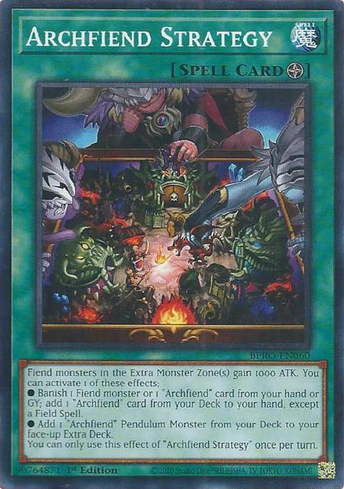 Archfiend Strategy - BPRO-EN060 - Common - 1st Edition