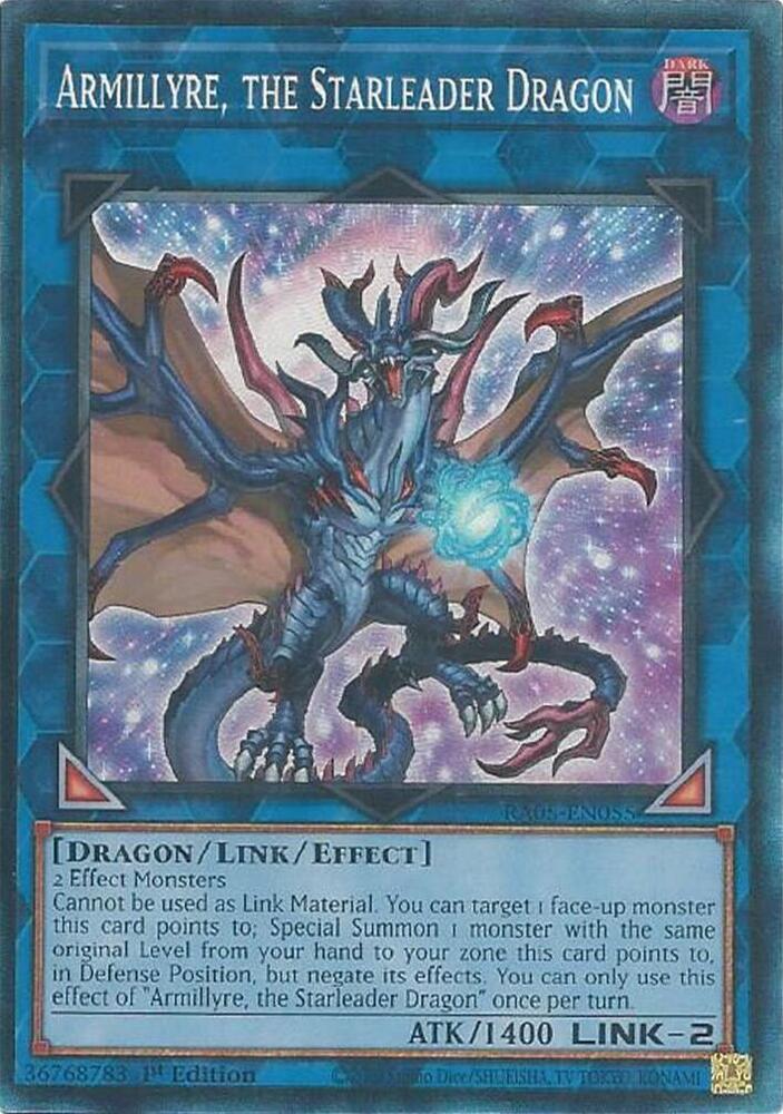 Armillyre, the Starleader Dragon (PCR) - RA05-EN055 - Prismatic Collector's Rare - 1st Edition