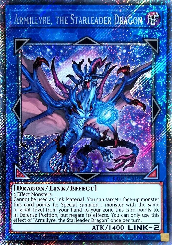 Armillyre, the Starleader Dragon (Platinum Secret Rare) - RA05-EN055 - Platinum Secret Rare - 1st Edition