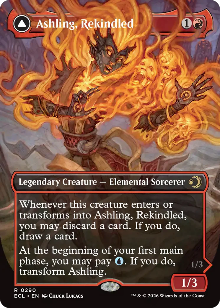 Ashling, Rekindled // Ashling, Rimebound - Borderless (ECL)