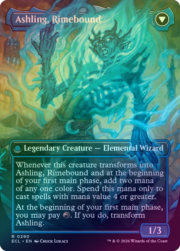 Ashling, Rekindled // Ashling, Rimebound - Borderless (Foil) (ECL) - Image 2
