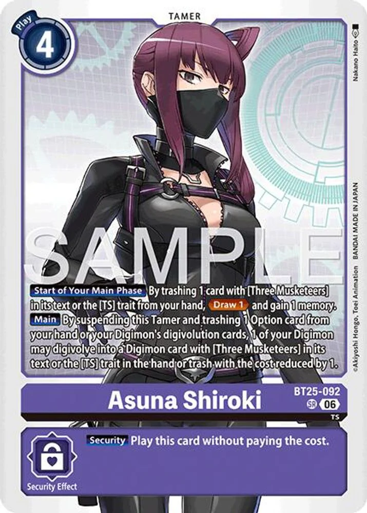 Asuna Shiroki - BT25-092 - Super Rare