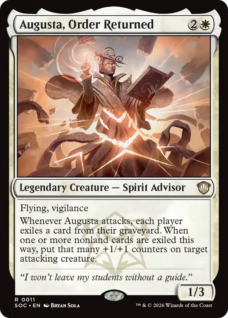 Augusta, Order Returned (SOC)