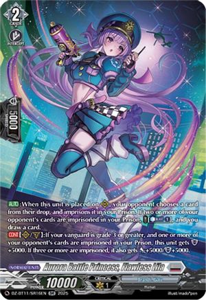 Aurora Battle Princess, Flawless Lila (SR) - DZ-BT11/SR16EN - Silver Rare