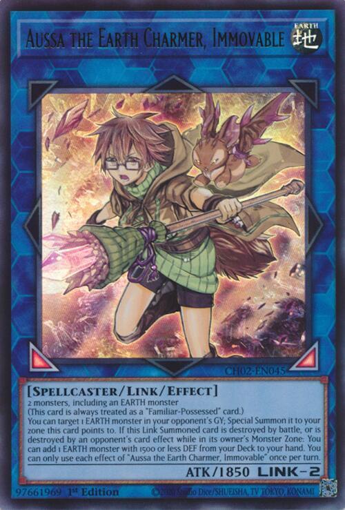 Aussa the Earth Charmer, Immovable - CH02-EN045 - Ultra Rare - 1st Edition