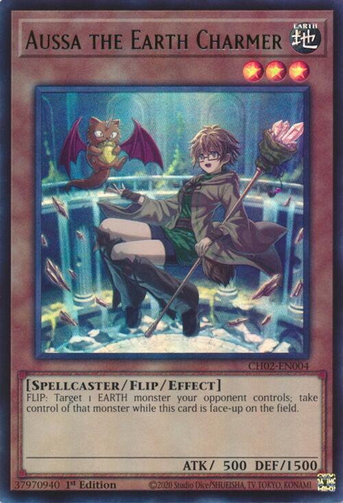 Aussa the Earth Charmer (Ultra Rare) - CH02-EN004 - Ultra Rare - 1st Edition