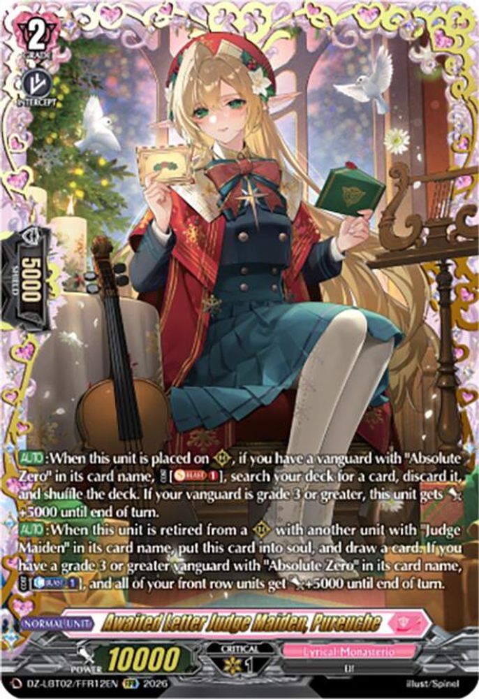 Awaited Letter Judge Maiden, Pureuche (FFR) - DZ-LBT02/FFR12EN - Double Frame Rare