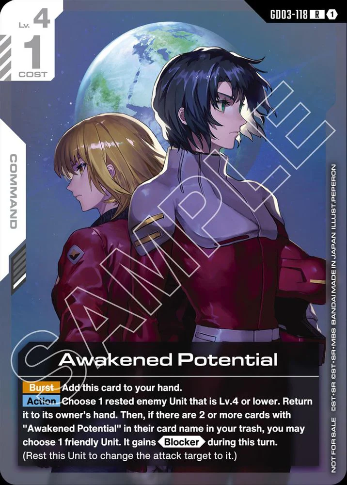 Awakened Potential (Newtype Challenge 2026 Mission 1) - GD03-118 - Rare