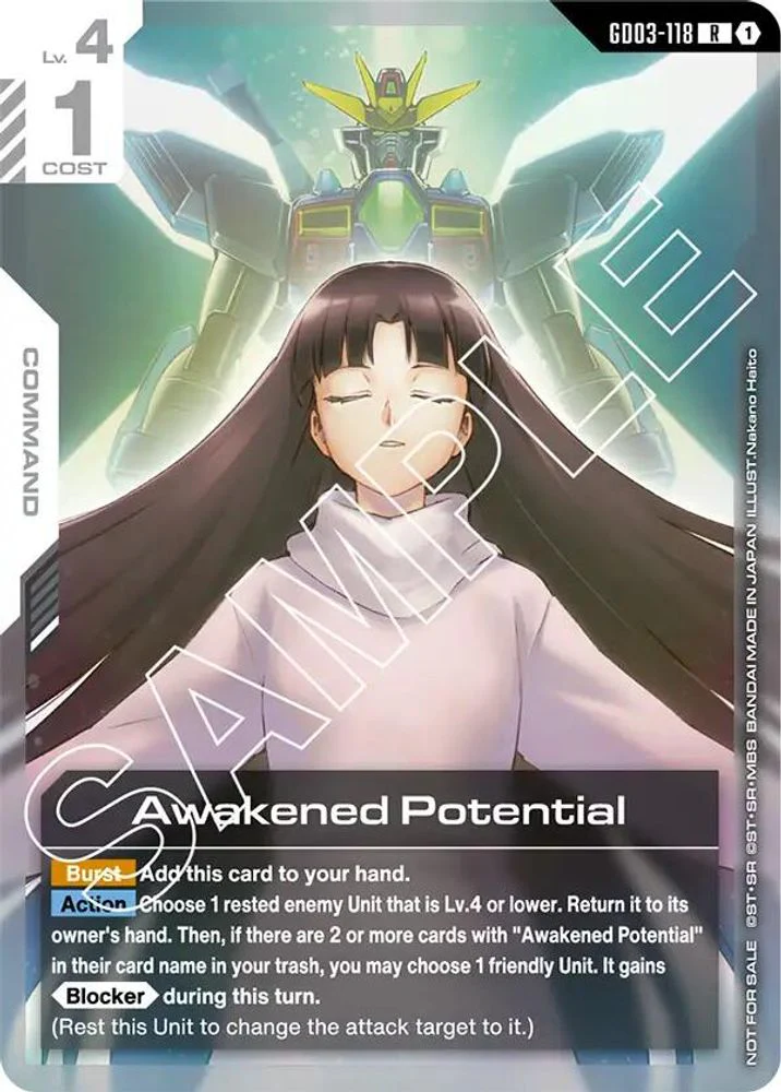 Awakened Potential (Store Tournament Participant Pack 03) - GD03-118 - Rare