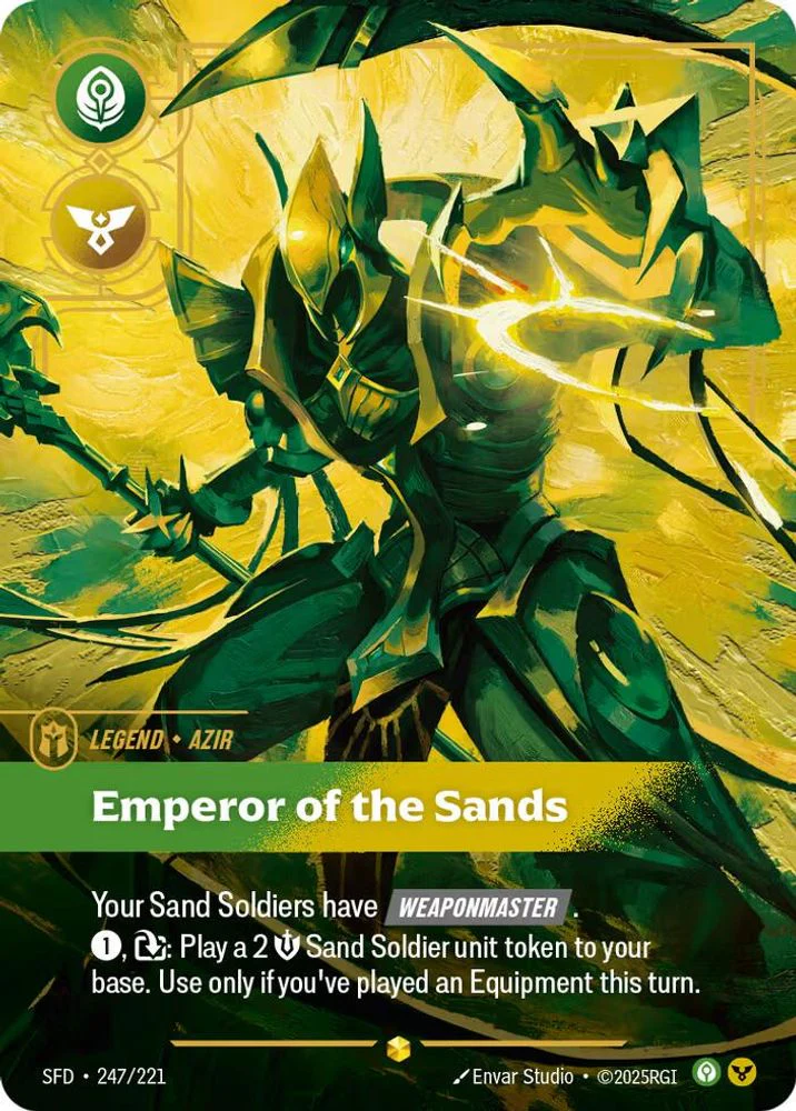 Azir - Emperor of the Sands (Overnumbered) - 247/221 - Showcase