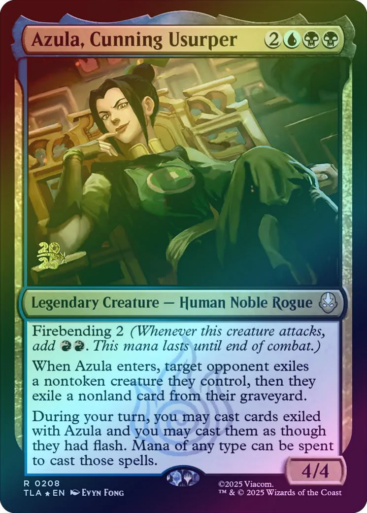 Azula, Cunning Usurper - Prerelease Promo (Foil) (PTLA)
