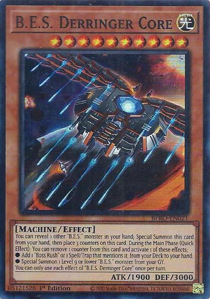 B.E.S. Derringer Core - BPRO-EN021 - Super Rare - 1st Edition
