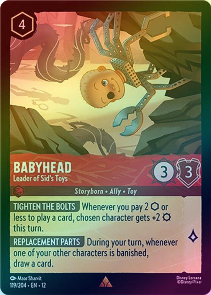 Babyhead (Leader of Sid's Toys) - 119/204 - Rare (Foil)