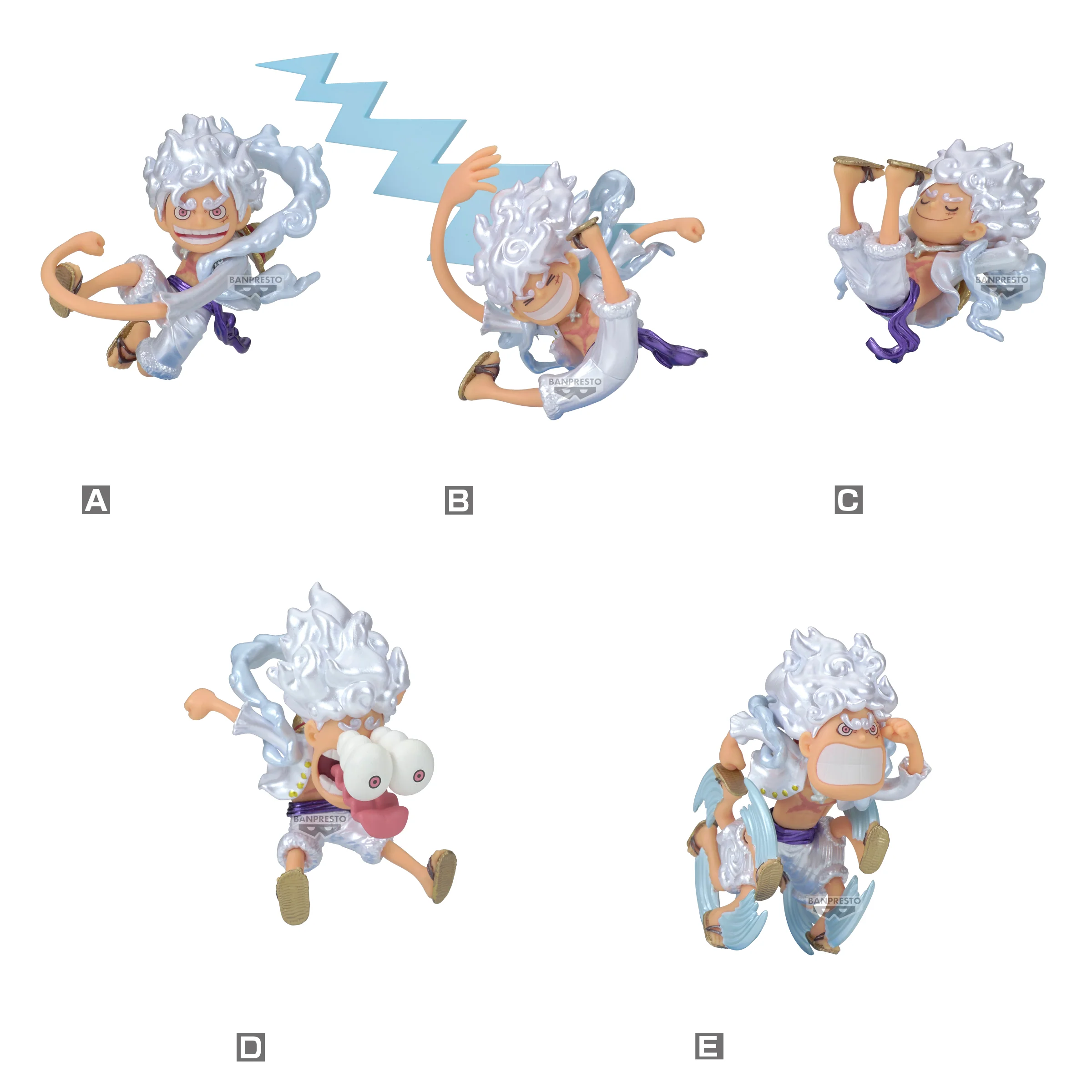 Bandai World - One Piece Monkey D. Luffy Gear 5 Special Metallic Ver. (Blind Box 1 of 12)
