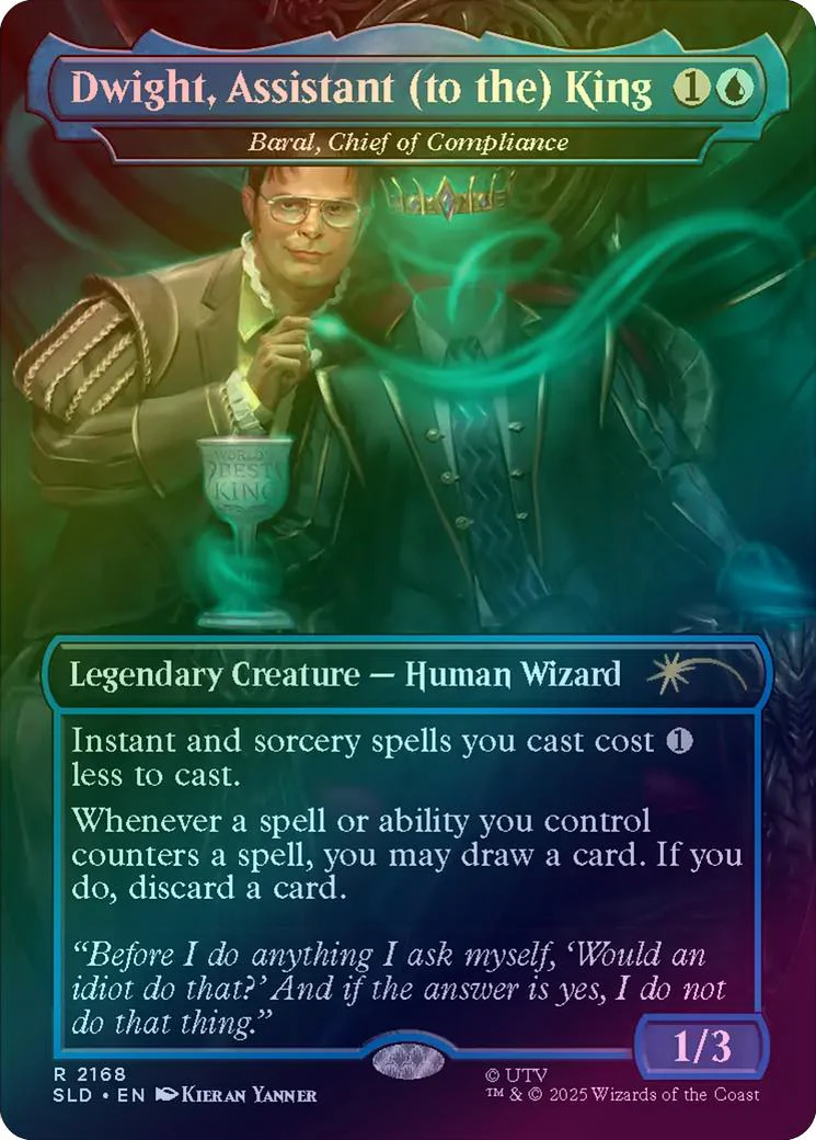 Dwight, Assistant (to the) King // Baral, Chief of Compliance - The Office: Dwight's Destiny (Foil) (SLD)