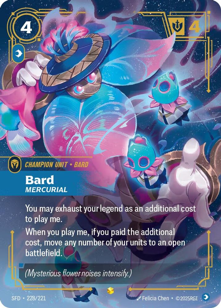 Bard - Mercurial (Overnumbered) - 228/221 - Showcase