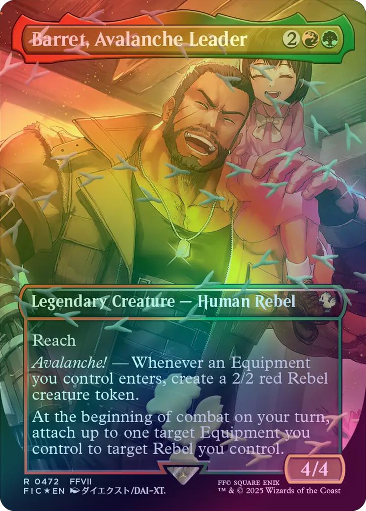 Barret, Avalanche Leader - Borderless (Chocobo Track Foil) (FIC)
