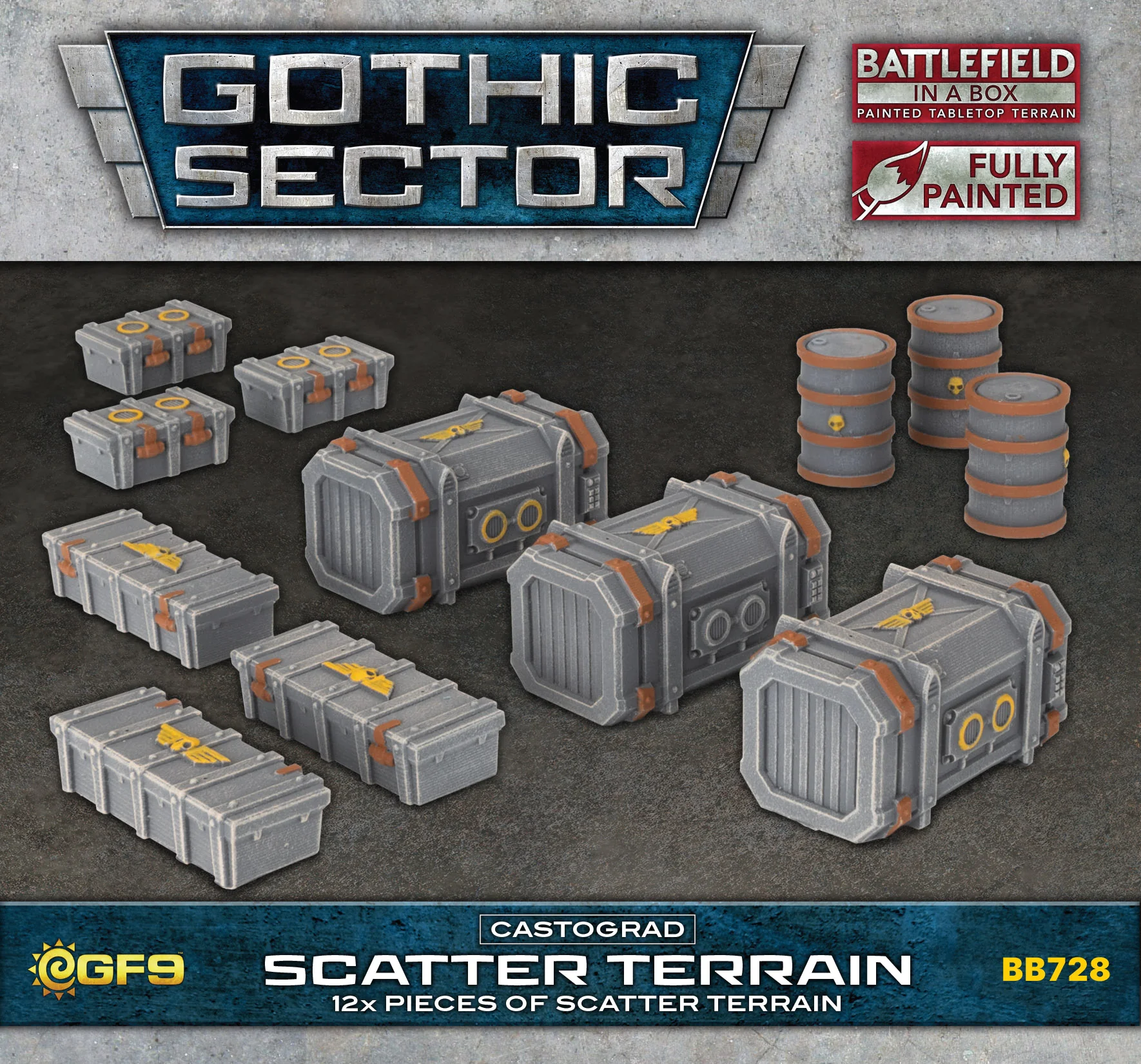 Battlefield in a Box - Gothic Sector Castograd - Scatter Terrain