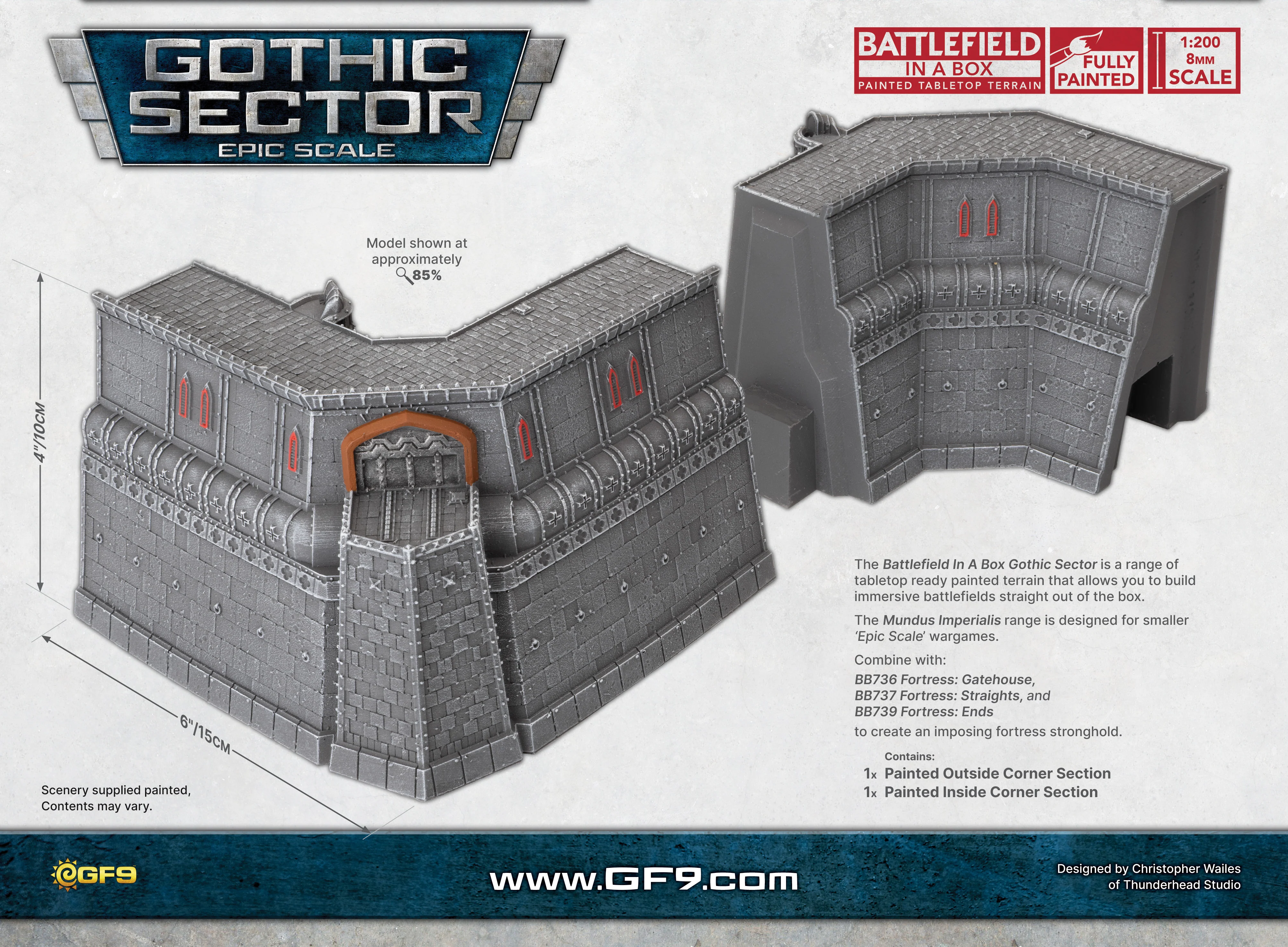 Battlefield in a Box - Gothic Sector - Mundus Imperialis: Fortress Corner - Image 2