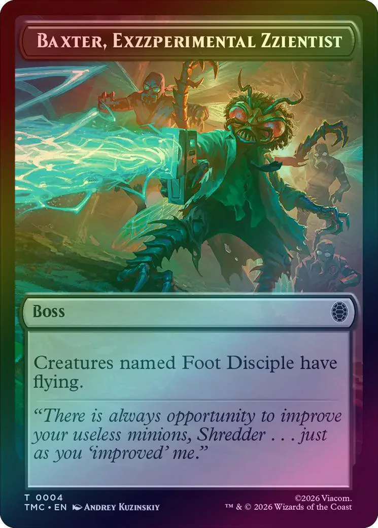 Baxter, Exzzperimental Zzientist Token (Foil) (TTMC)