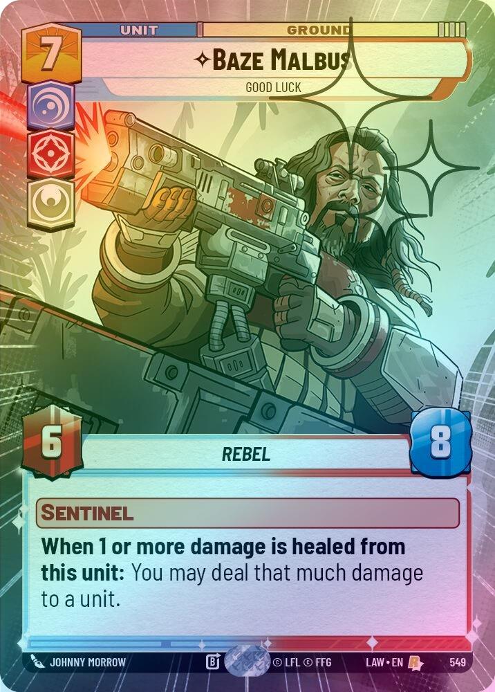 Baze Malbus - Good Luck (Hyperspace Foil) - 549 - Rare (Foil)
