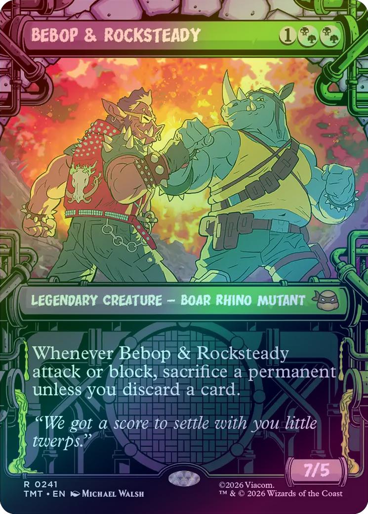 Bebop & Rocksteady - Sewer Frame (Foil) (TMT)