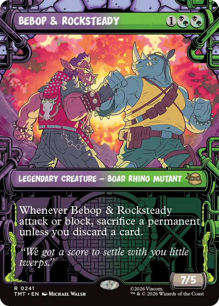 Bebop & Rocksteady - Sewer Frame (TMT)