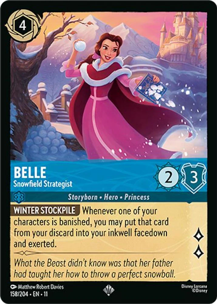 Belle (Snowfield Strategist) - 158/204 - Super Rare