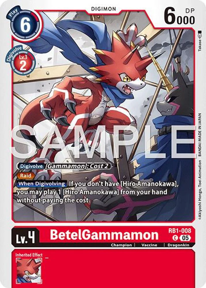 BetelGammamon - RB1-008 (Block 5 Reprint) - RB1-008 - Common