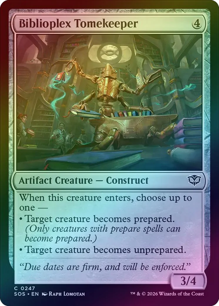 Biblioplex Tomekeeper (Foil) (SOS)