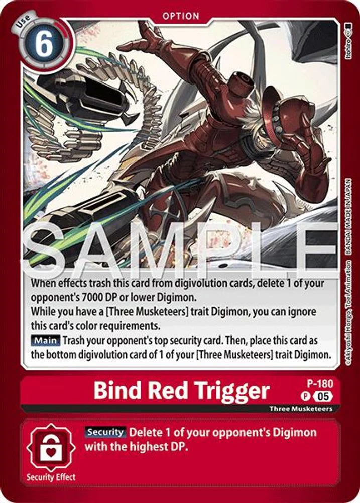 Bind Red Trigger - P-180 - (LM07) - Promo