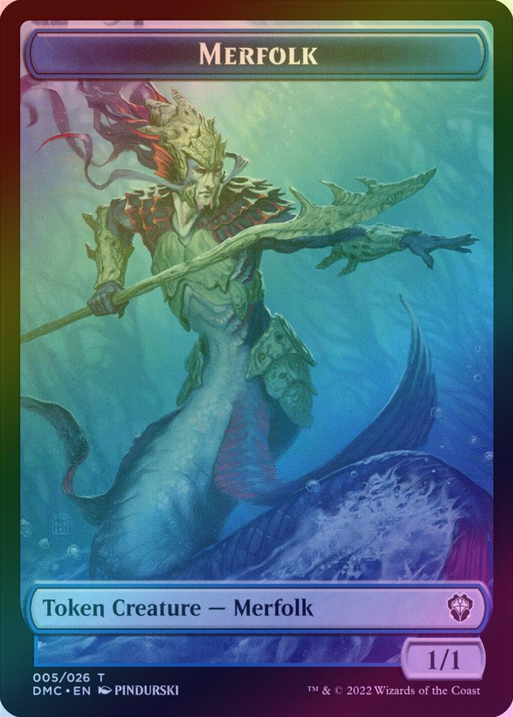 Bird // Merfolk Token (Foil) (TDMU) - Image 2