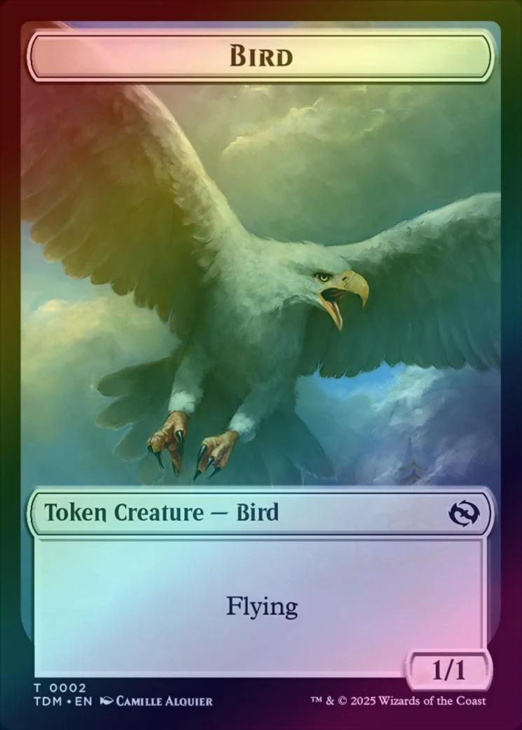 Bird // Monk Token (Foil) (TTDM)
