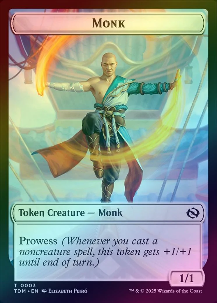 Bird // Monk Token (Foil) (TTDM) - Image 2
