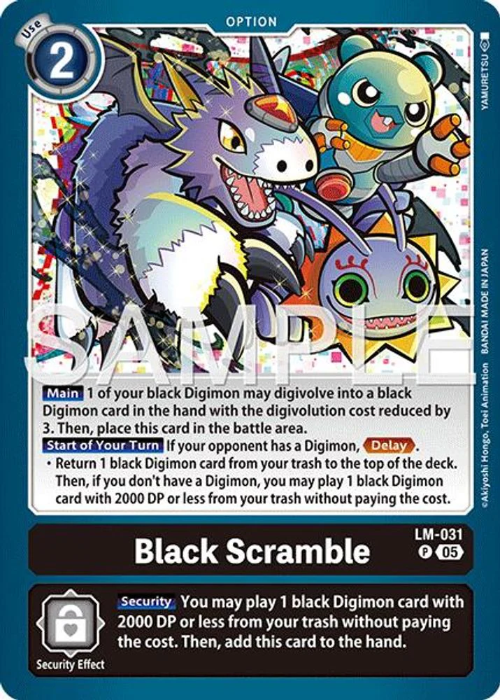Black Scramble (Block 5 Reprint) - LM-031 - Promo