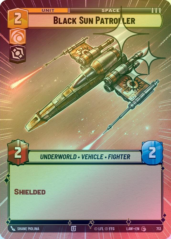 Black Sun Patroller (Hyperspace Foil) - 713 - Common (Foil)