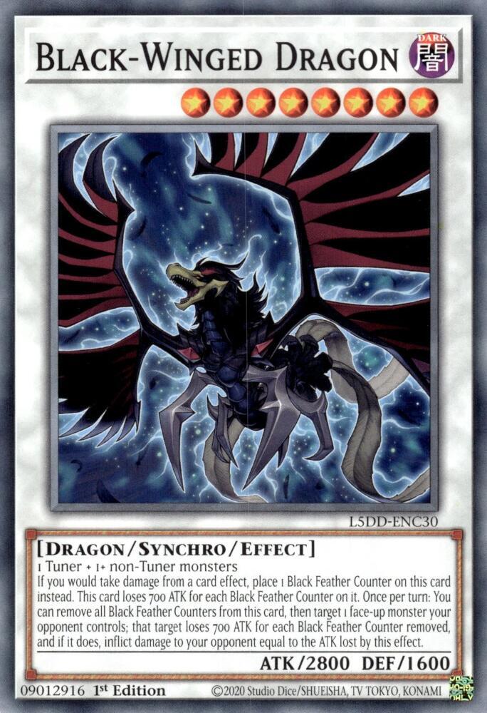 Black-Winged Dragon (L5DD-ENC30) - L5DD-ENC30 - Common - 1st Edition