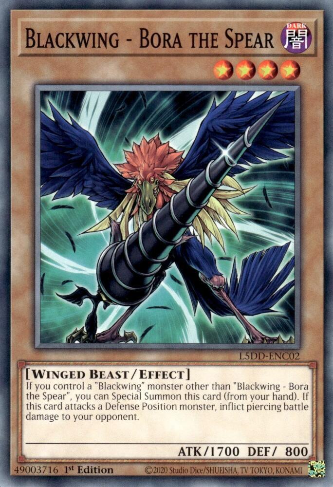 Blackwing - Bora the Spear - L5DD-ENC02 - Common - 1st Edition