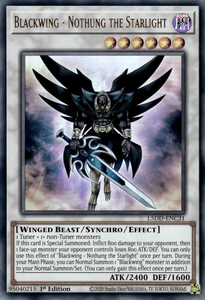 Blackwing - Nothung the Starlight - L5DD-ENC31 - Ultra Rare - 1st Edition