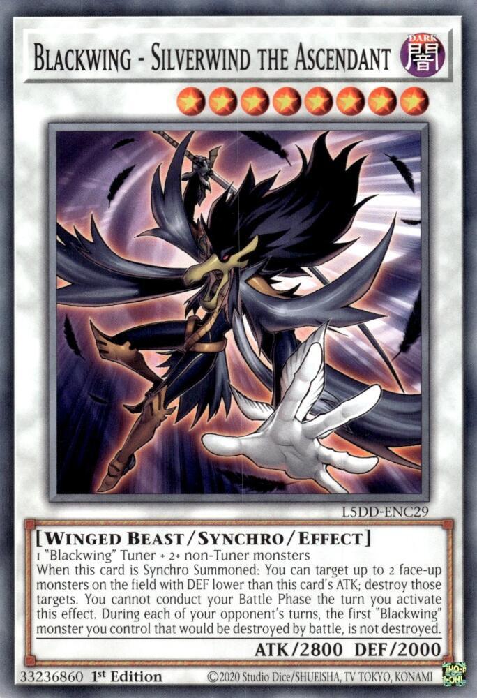 Blackwing - Silverwind the Ascendant - L5DD-ENC29 - Common - 1st Edition