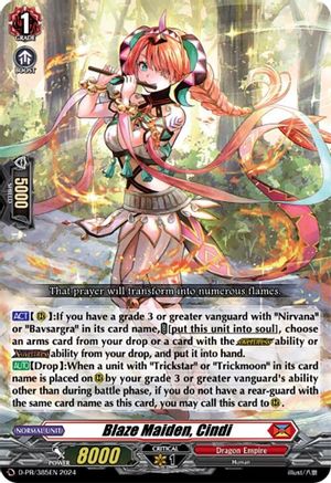 Blaze Maiden, Cindi - D-PR/385EN - Promo
