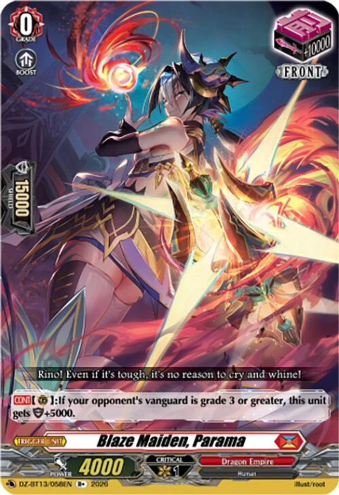 Blaze Maiden, Parama - DZ-BT13/058EN - R+