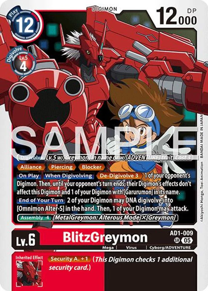 BlitzGreymon - AD1-009 - Super Rare